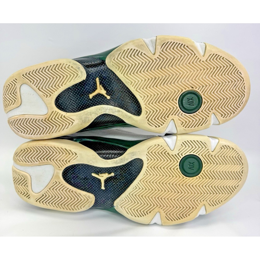 Nike Air Jordan 14 Retro Forest Green White 2005 Size 13 311832-131 No Laces - Picture 16 of 16